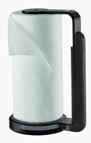  Guzzini Latina Adjustable Kitchen Roll Paper Towl Holder in Black 01451022