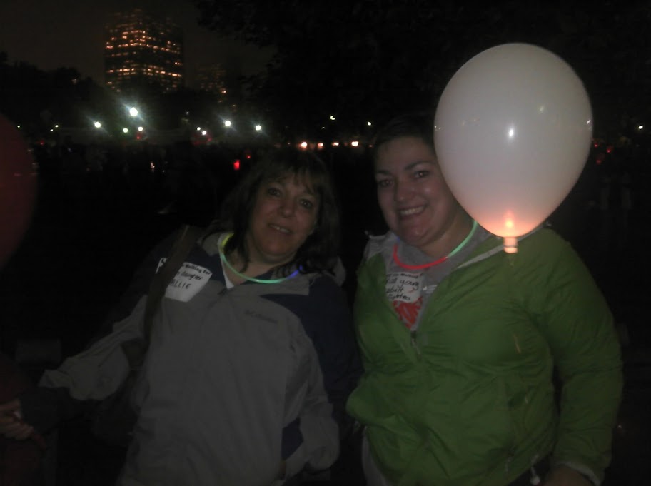 My mom and I at the Light the Night Walk