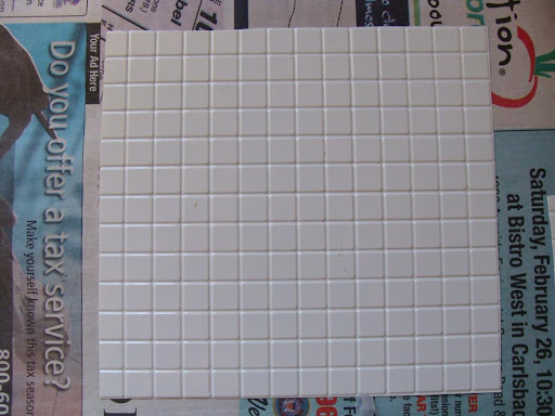 White+hexagon+tile+grey+grout