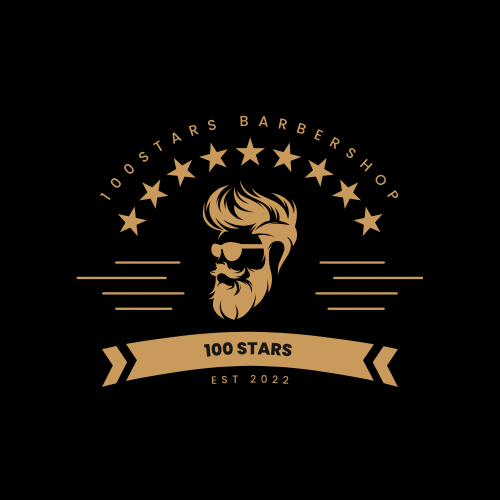 100 Stars Barber Shop & Hair Salon logo