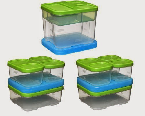  Rubbermaid Lunch Blox Set (3 kits)