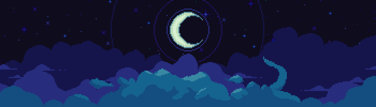 Moon and sky design from Moonbirds.