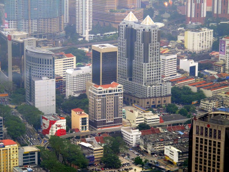 Куала Лумпур с высоты птичьего полета.