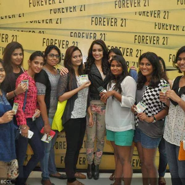 Shraddha Kapoor during the launch of international fashion brand Forever 21 store at a mall in Mumbai. (Pic: Viral Bhayani)