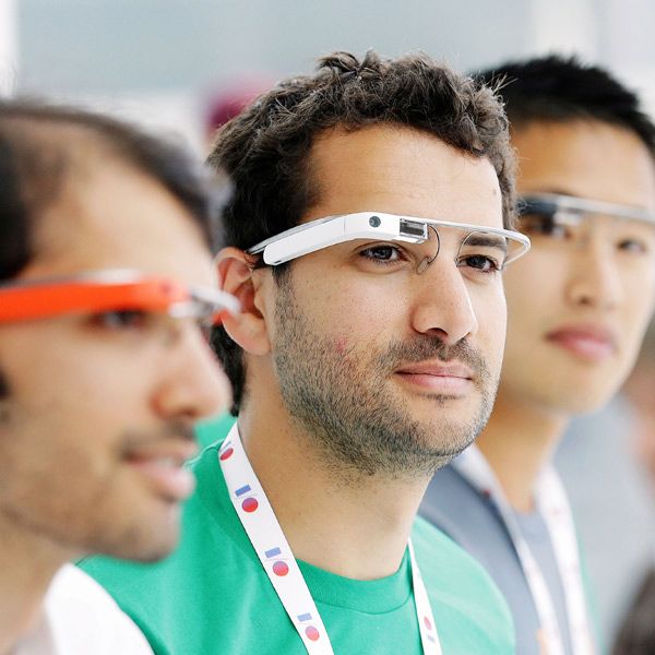 Google Glass was a common sight at the California-based Internet giant's annual developers conference.