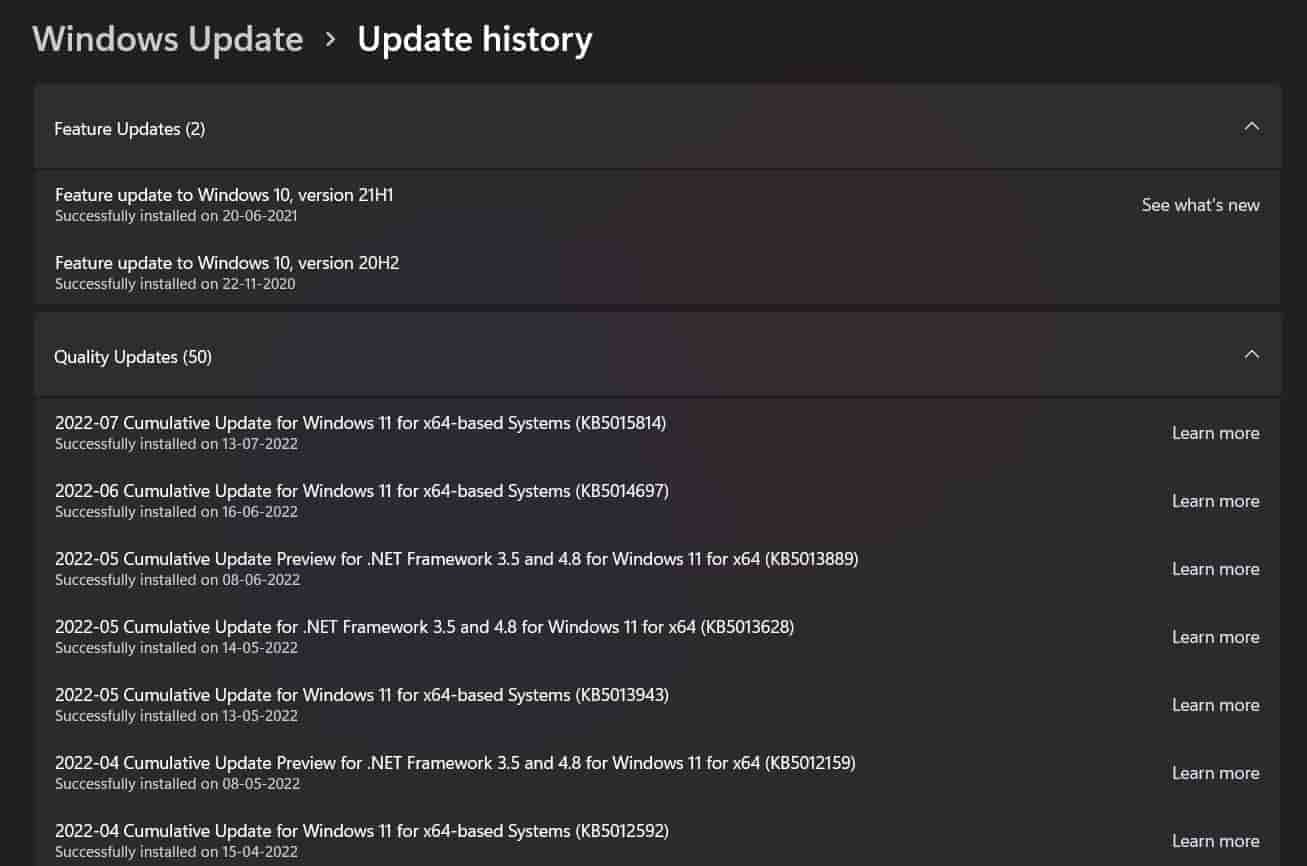 How To Uninstall Updates In Windows 11