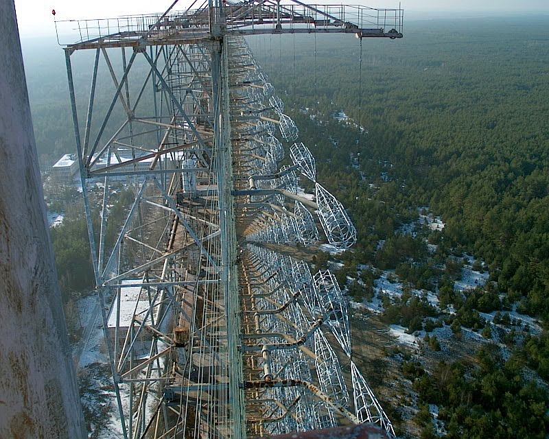 Duga-3 early warning radar near Chernobyl, Ukraine