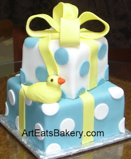 Blue And Yellow Cake Tier Baby Duck Blue And Yellow Cake Tier Baby Duck