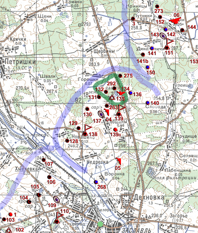 Полоцкий укрепрайон карта дотов