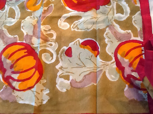 Hand painted pumpkin batik napkins
