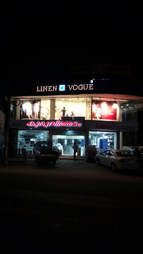 Linen Vogue, Mahima Complex, Opp Malabar Gold, Above Kuruvithadam Showroom, Road, Temple Road, Thodupuzha, Kerala 685584, India, Linen_Shop, state KL