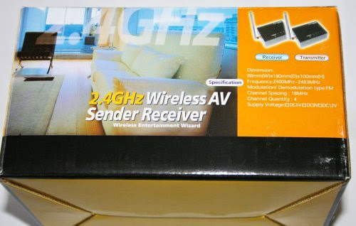  Wireless Receiver 2.4Ghz: TS Video/Audio 4 Channel Selectable