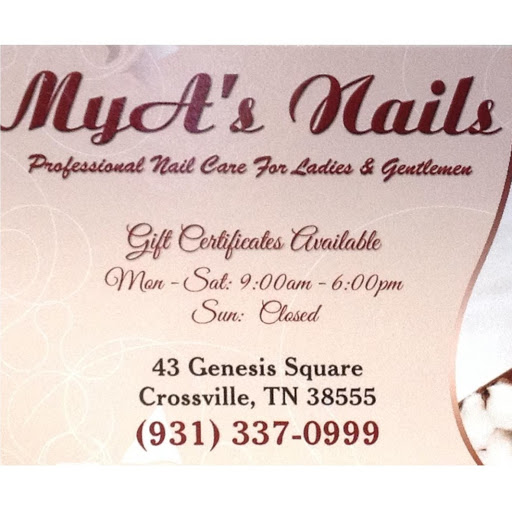 Mya's Nails logo