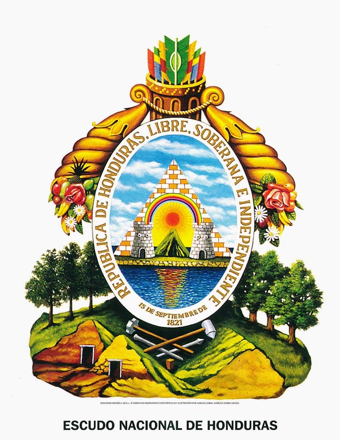 Simbolos Patrios De Honduras Escudo Nacional De Honduras | Images And ...