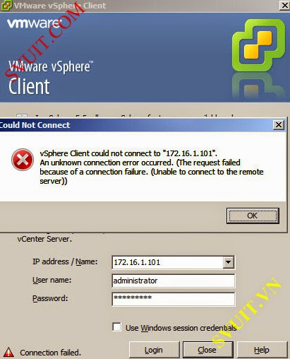 vsphere client could not connect to vcenter (1)