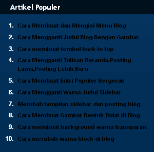 Widget melayang Widget blog melayang setelah di scroll