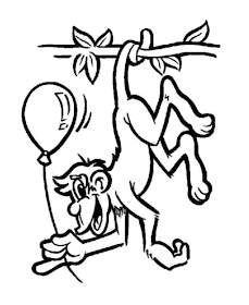 Coloriage singe
