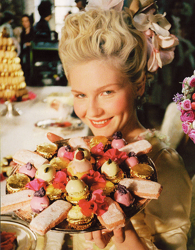 Kirsten Dunst como "Marie Antoniette"