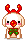 GIF coreano estilo navideño - Perro disfrazado de reno
