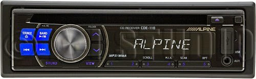 Alpine CDE-110 50 Watts X 4 CD/MP3/WMA CD Receiver