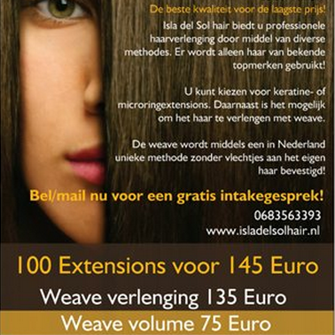 Isla del Sol hairextensions / extensions / weave / weft
