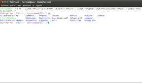 Listando en el terminal con color en Ubuntu y un poquito de bash
