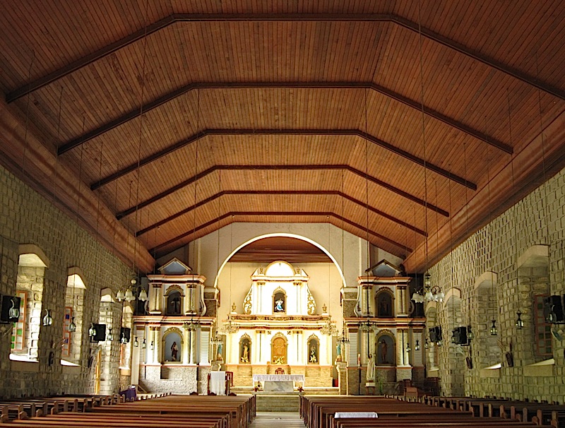 interior of St. Michael the Archangel Catholic Church in Bacnotan
