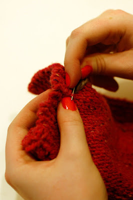 weaving in at the end