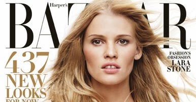 DIARY OF A CLOTHESHORSE: LARA STONE COVERS HARPERS BAZAAR US APRIL 2014