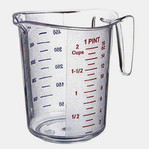 Supera MC-50 Plastic Measuring Cup, 1/2-Cup