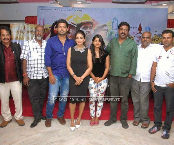 The cast and crew of Vaastu Prakara at the press meet in Bangalore.