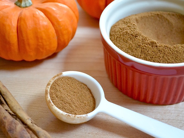 Homemade Pumpkin Pie Spice ready to be used.