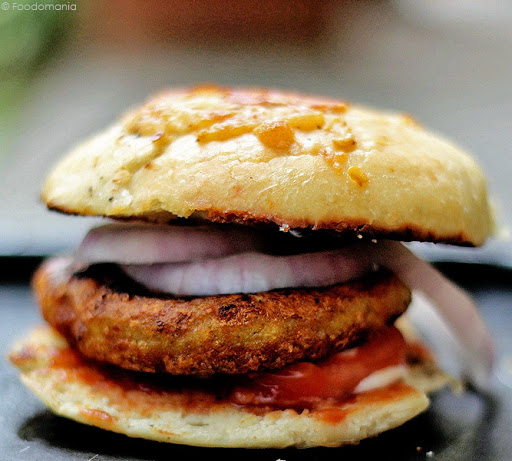 McAloo Tikki Burger Recipe step by step pictures | Mcdonald's Burgers in India | Copycat recipes | How to make McDonald's McAloo Tikki Burger at home | recipe from scratch - by Foodomania.com