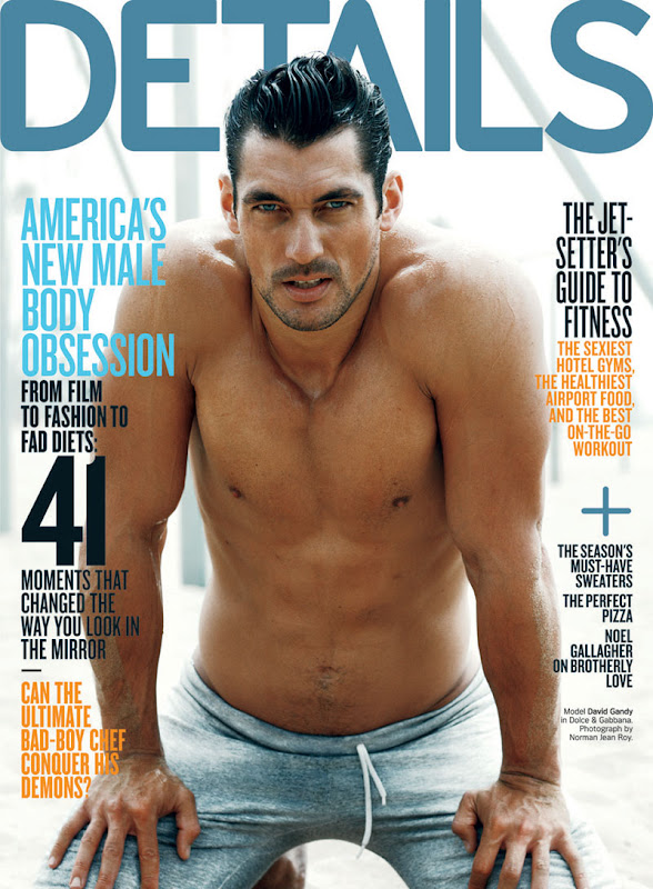 David Gandy na revista Details de Novembro