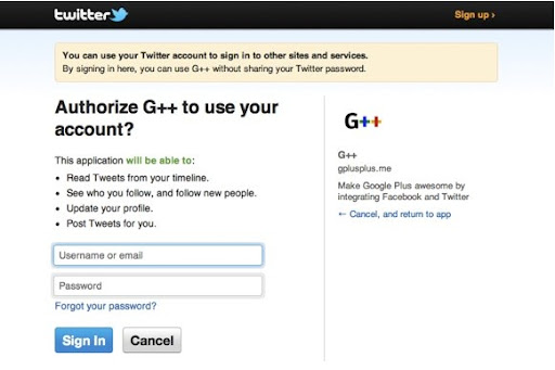 Give Twitter Access
