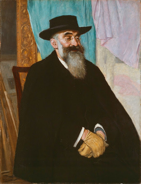 William Strang - Portrait of Lucien Pissarro