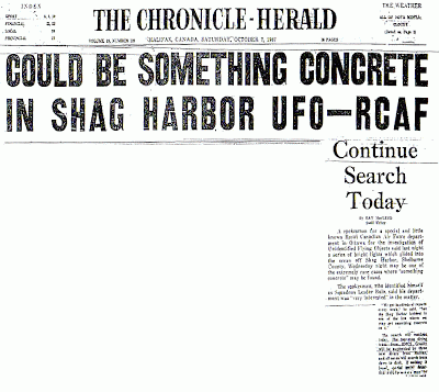 Unidentified Submerged Objects The Shag Harbour Incident