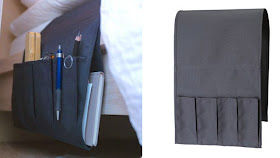 Remote control in the corner pocket: Bedside pockets and caddies - Tiny-Ass  Apartment