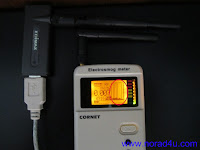 spiks of RF radiation from a USB wireless network card connected to a Desktop