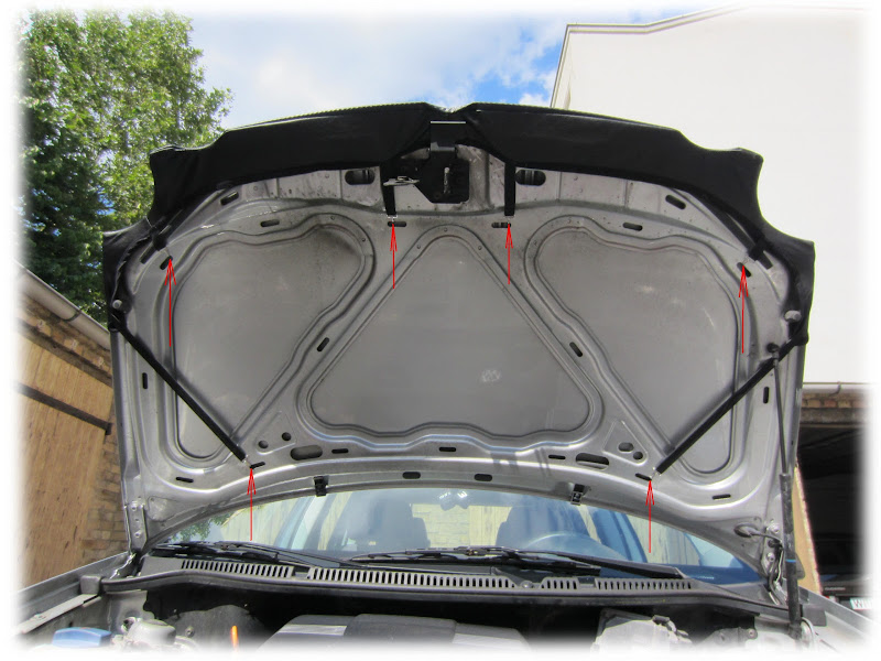 BONNET BRA VW EOS CARBON Stoneguard Protector Front Car Mask Cover Tuning  £54.99 - PicClick UK
