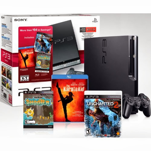  PlayStation 3 160 GB Black Friday Bundle w/ Uncharted 2,Karate Kid Blu-Ray