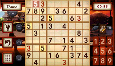 free Nikoli no Sudoku +3 Dai-Yon-Shuu Sudoku Number Link Shikaku ni Kire Hashi o Kakero  for psp