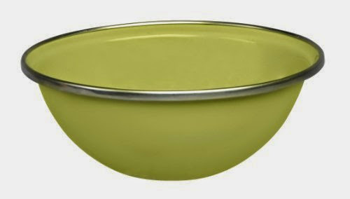  Cinsa 312001 Trend Ware Enamel on Steel Bowl, 17-Ounce, Green Tea