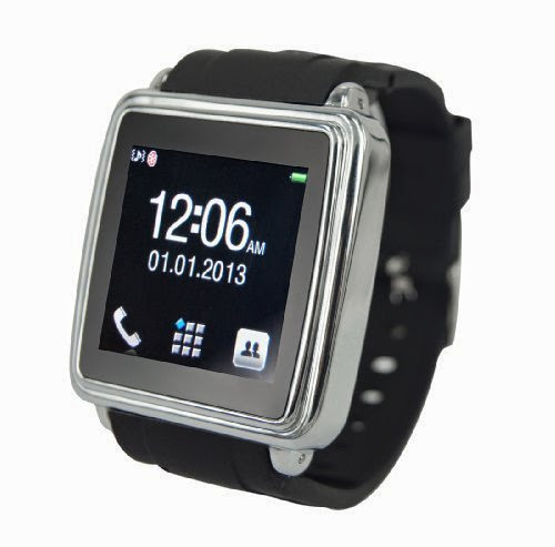  iMonitor 1.54inch HD Display Bluetooth Watch Sync Calls SMS from iPhone/Android phones - Black