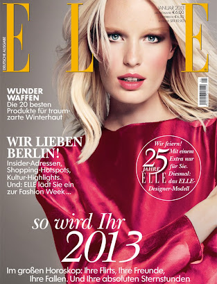 Caroline Winberg on Elle Germany January 2013