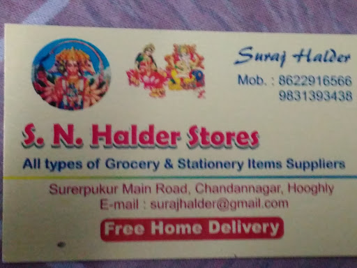 S.N.Halder Stores, Surerpukur, KADAMTALA, Chandannagar, West Bengal 712136, India, Grocery_Store, state WB
