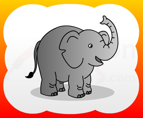 How to draw Elephant for kids