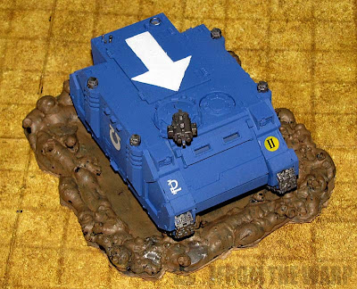 warhammer 40k vehicle crater from glue