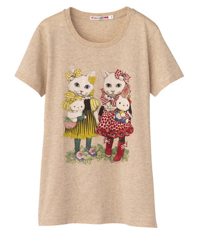 Catsparella: UNIQLO Goes Cat Crazy With Cheap & Chic Tees By Hello Kitty  And Lulu Guinness