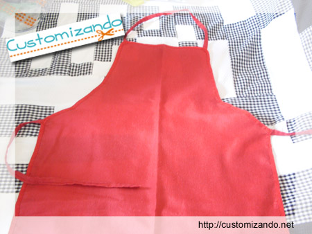 Customizando um Avental para o Natal  - Blog de  customização de roupas, moda, decoração e artesanato por Mariely Del Rey